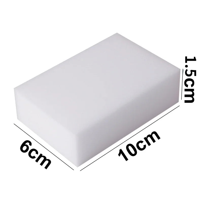 Magic Eraser Sponge Set – 100 Pcs for Easy Deep Cleaning