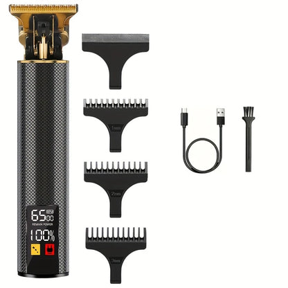 T9 Vintage Electric Hair Trimmer for Men – Rechargeable & Stylish