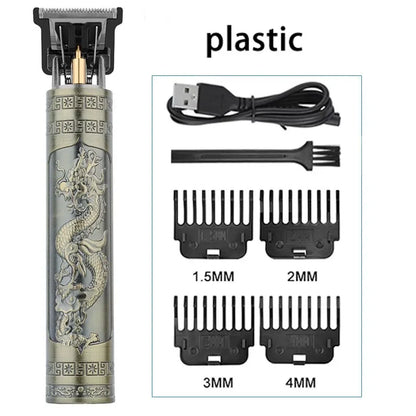 T9 Vintage Electric Hair Trimmer for Men – Rechargeable & Stylish