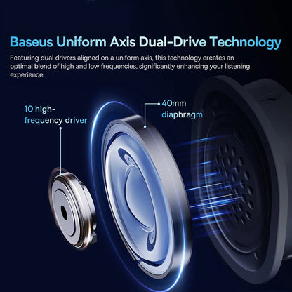Baseus GH02 Wireless Gaming Headphones - RGB & Bluetooth 5.3