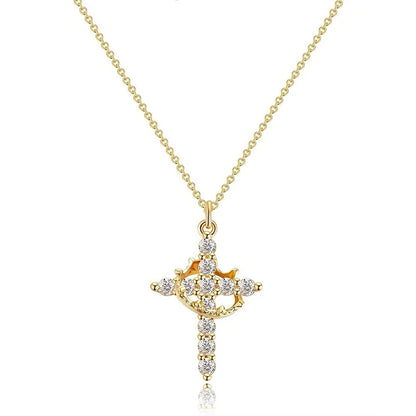 Crown Cross Necklace