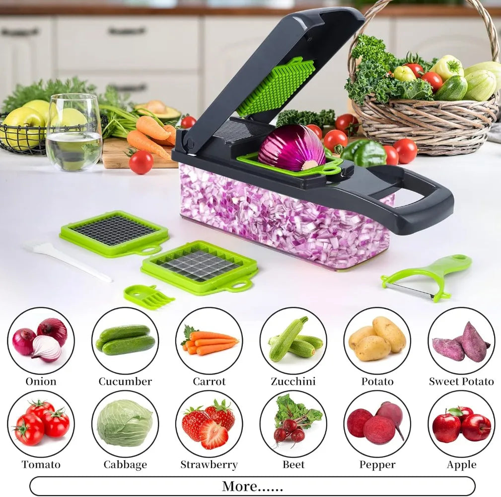 16-in-1 Vegetable Chopper & Slicer for Kitchen Essentials
