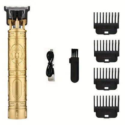 T9 Vintage Electric Hair Trimmer for Men – Rechargeable & Stylish