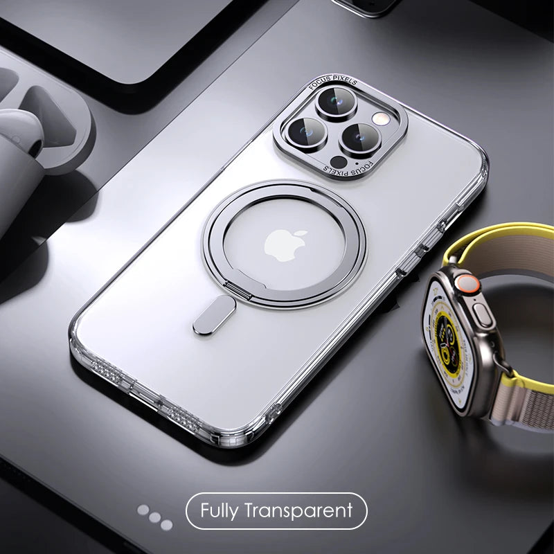 Luxury Magnetic iPhone Case with Lens Protector & Wireless Charging