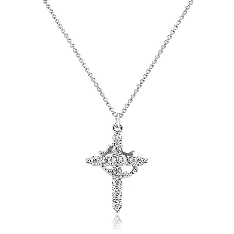 Crown Cross Necklace