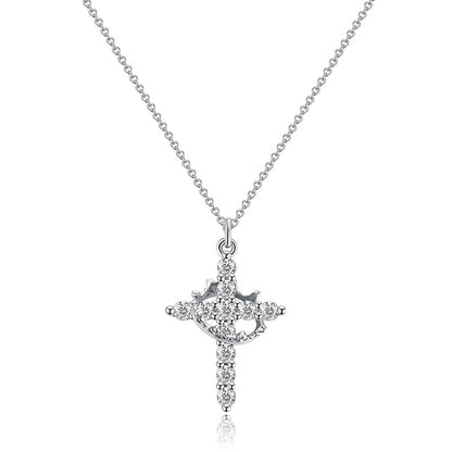 Crown Cross Necklace