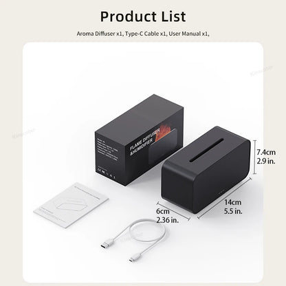 Lanwang Flame Aroma Diffuser – Create a Cozy Ambiance