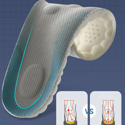 Orthopedic Latex Insoles – Breathable & Shock-Absorbing