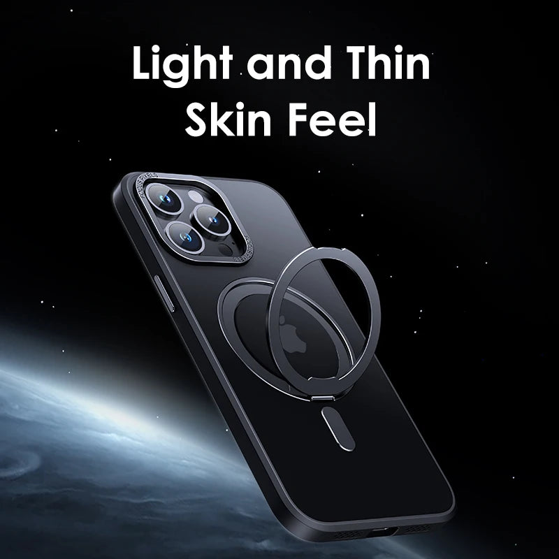 Luxury Magnetic iPhone Case with Lens Protector & Wireless Charging