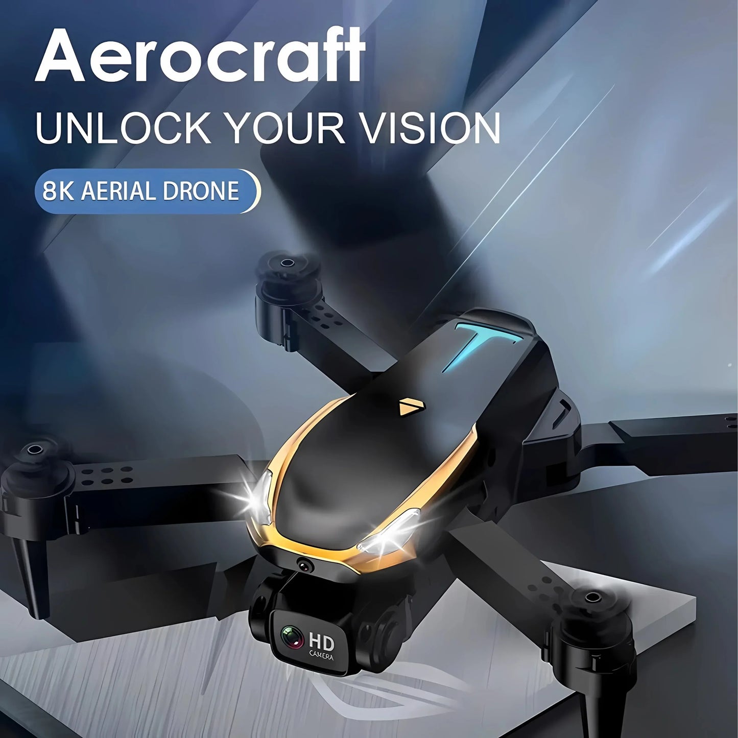 Tesla 8K Drone with GPS & Obstacle Avoidance